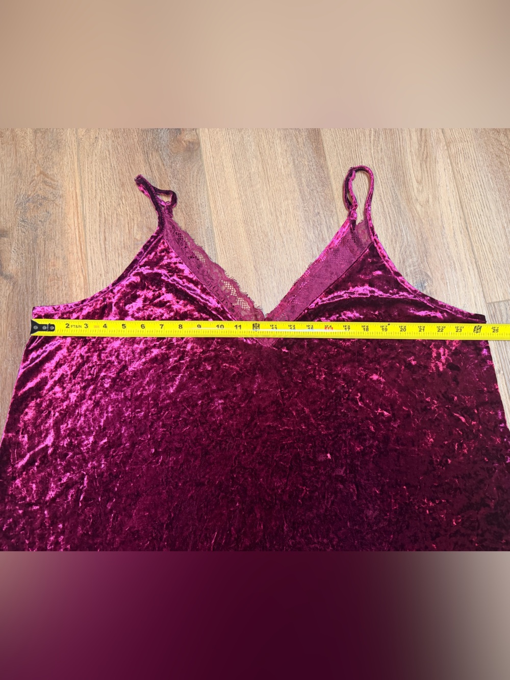 Torrid Burgundy Velvet Lace Cami Y2K Whimsigoth Boho Dark Feminine Date Night - Picture 10 of 13